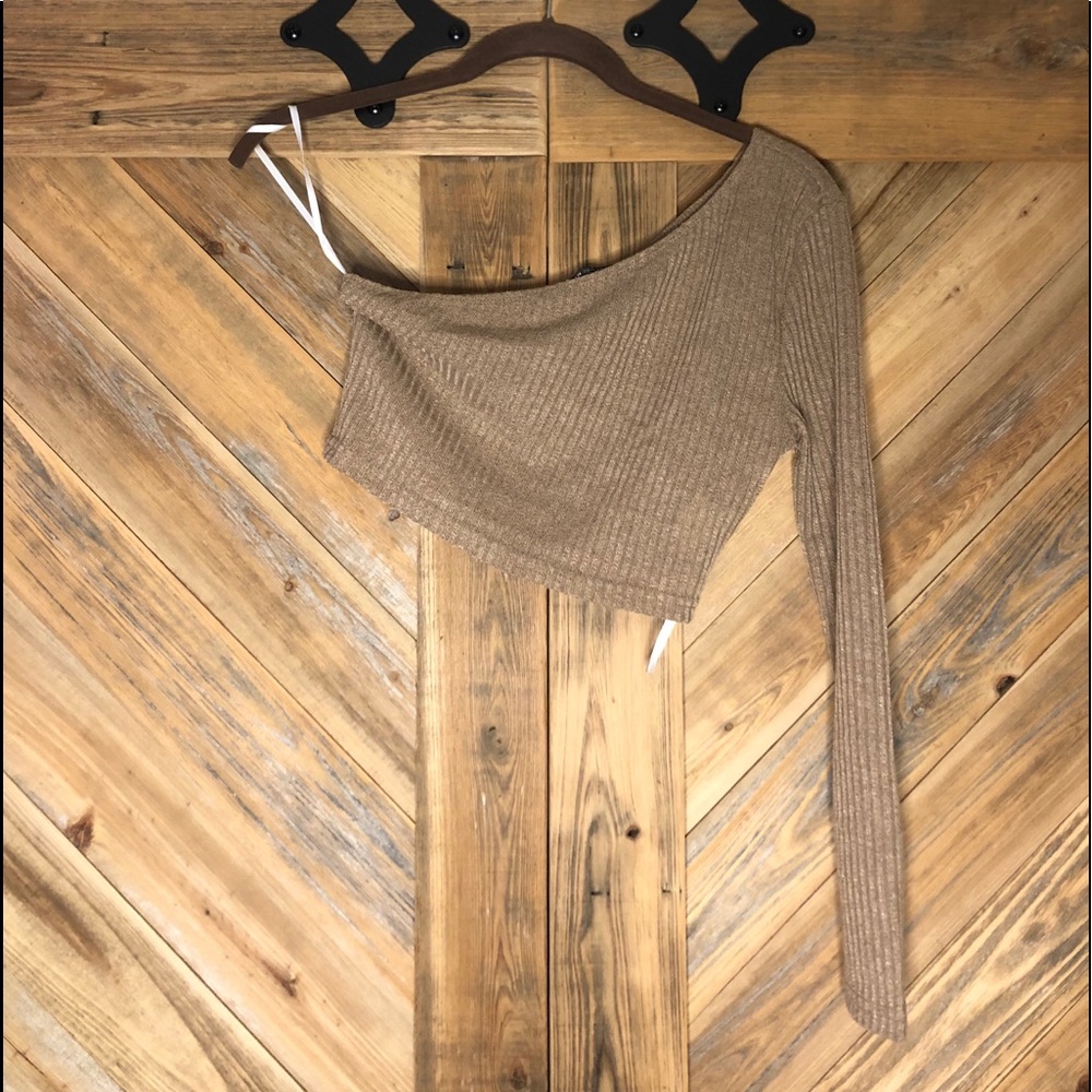 SHEIN one long sleeved cropped top